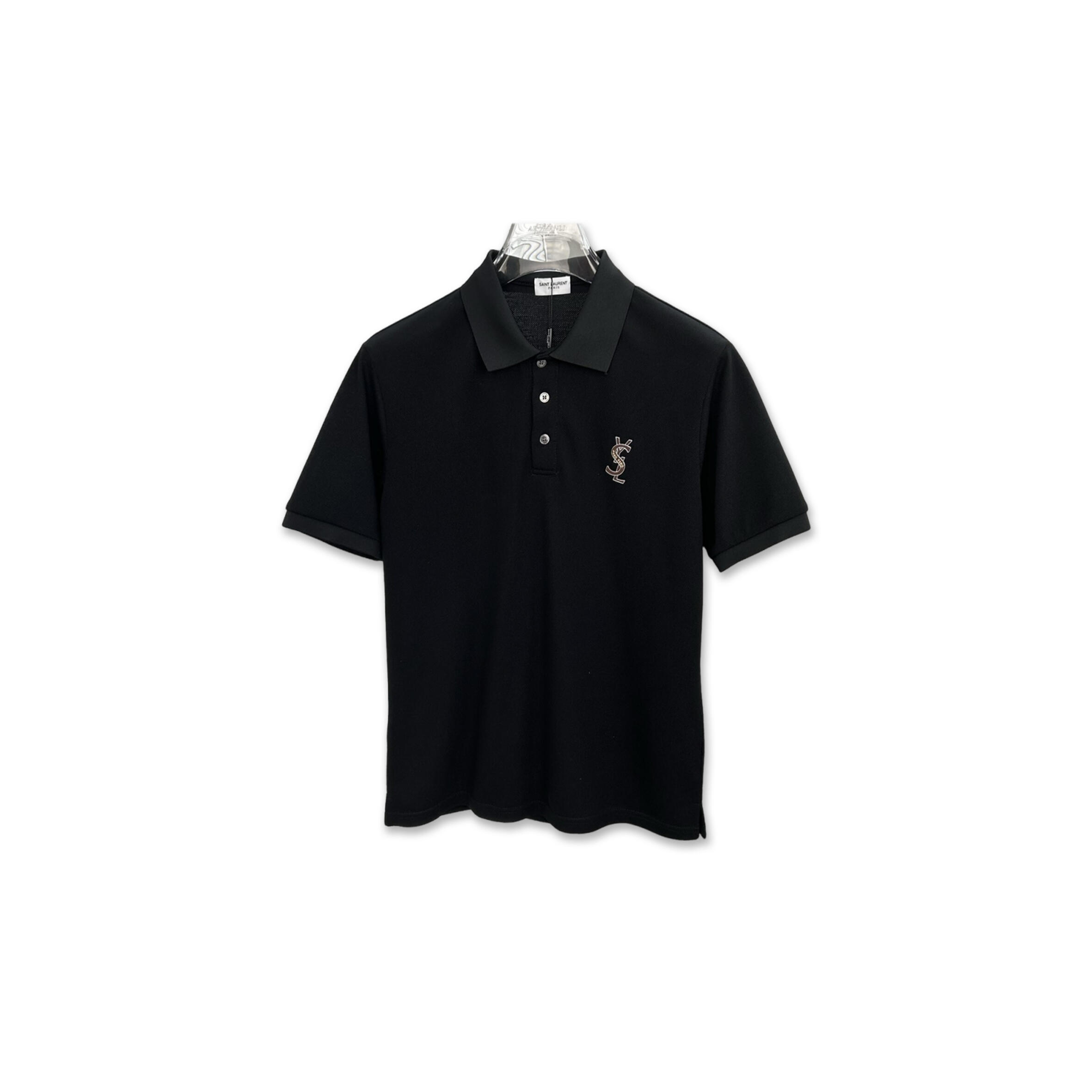 YSL COLLARED SHORT-SLEEVED SHIRT
